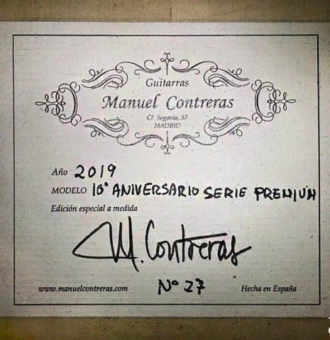 2019 Manuel Contreras "10th Anniversary" SP/CSAR