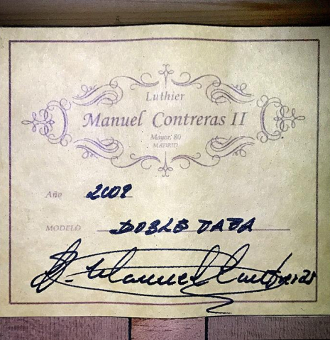 2009 Manuel Contreras II "Double Top" CD/AR