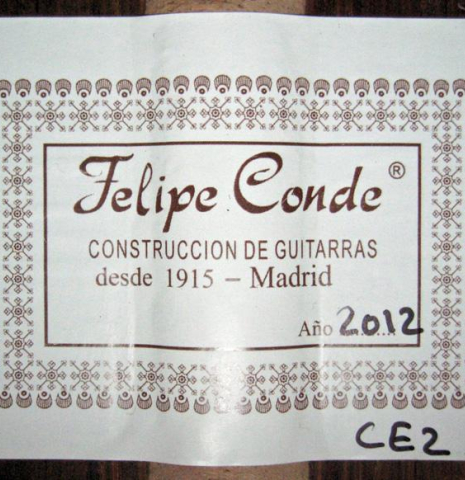 2012 Felipe Conde "CE 2" SP/CO