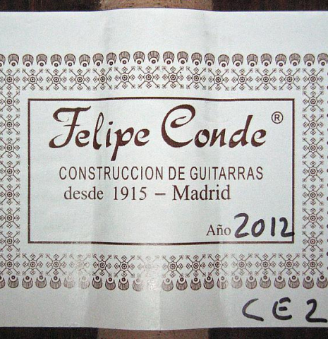 2012 Felipe Conde "CE 2" SP/CO