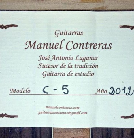 2012 Manuel Contreras "C-5" SP/IN