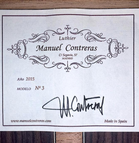 2015 Manuel Contreras "N-3" SP/IN