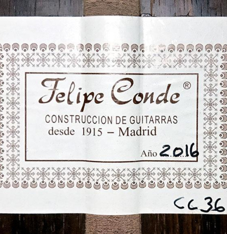 2016 Felipe Conde "CC 36" SP/CO