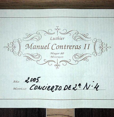 2005 Manuel Contreras II "N-4" CD/CSAR