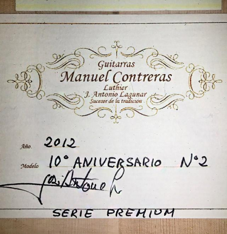2012 Manuel Contreras "10th Anniversary" SP/CO (ex Irina Kulikova)