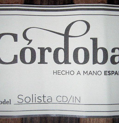 Cordoba "Solista" CD/IN