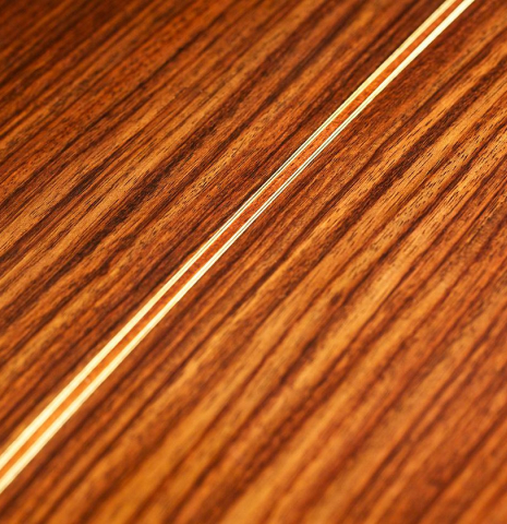 The Indian rosewood back of Cordoba C10 classical guitar