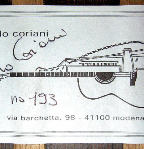 2013 Paolo Coriani "Manuel Ramirez" SP/CSAR