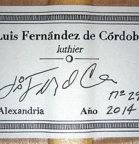 2014 Luis Fernandez de Cordoba SP/MP