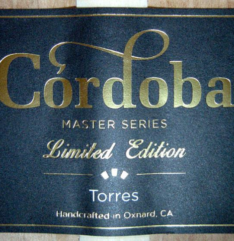2014 Cordoba Guitars Master Series "Torres" SP/MP