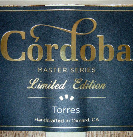 2014 Cordoba Guitars Master Series "Torres" SP/MH