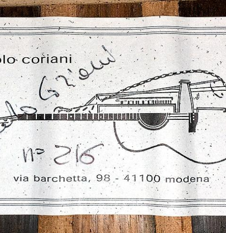 2016 Paolo Coriani "1952 Hauser I/II" SP/CSAR
