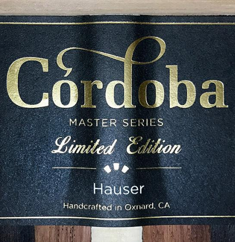 2017 Cordoba Guitars Master Series Limited Edition "Hauser" SP/AR