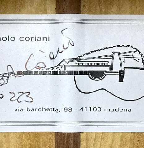 2017 Paolo Coriani "Simplicio" SP/SW