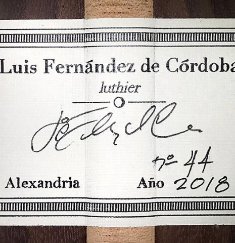 2018 Luis Fernandez de Cordoba CD/IN