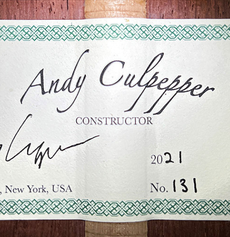 2021 Andy Culpepper SP/CSAR