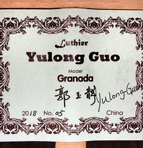 2018 Yulong Guo &quot;Granada&quot; SP/CSAR
