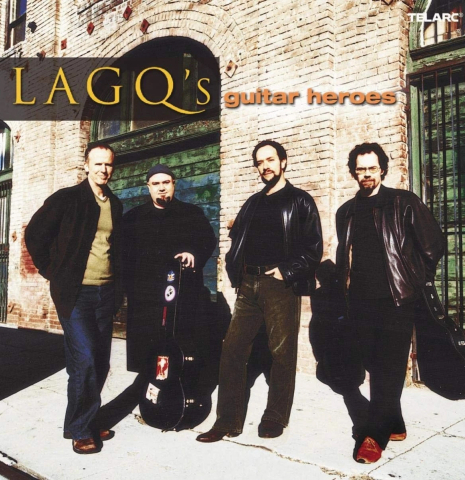 Grammy Award winning "LAGQ's Guitar Heroes" featuring this 2000 Matthias Dammann classical guitar (ex Scott Tennant) made of cedar and CSA rosewood