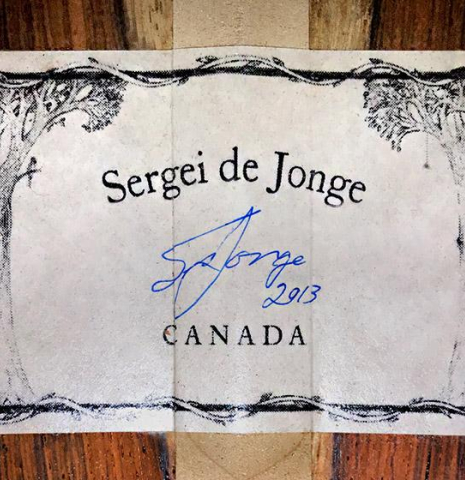 2013 Sergei de Jonge SP/CSAR