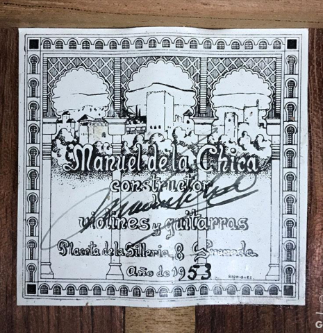 1953 Manuel de la Chica "Coral" SP/PD (ex Pepe Romero)