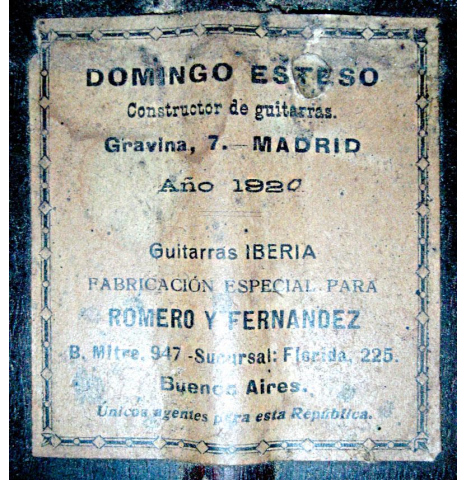 1920 Domingo Esteso SP/CSAR