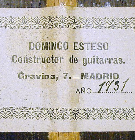 1931 Domingo Esteso SP/CSAR