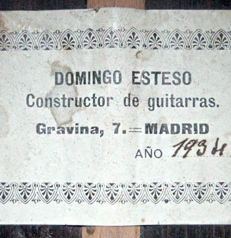 1934 Domingo Esteso SP/CSAR