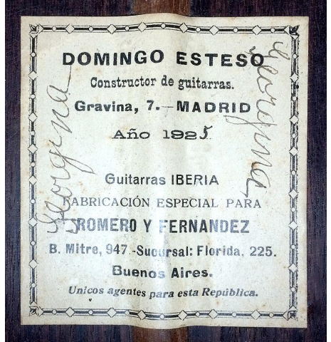 1925 Domingo Esteso SP/CSAR