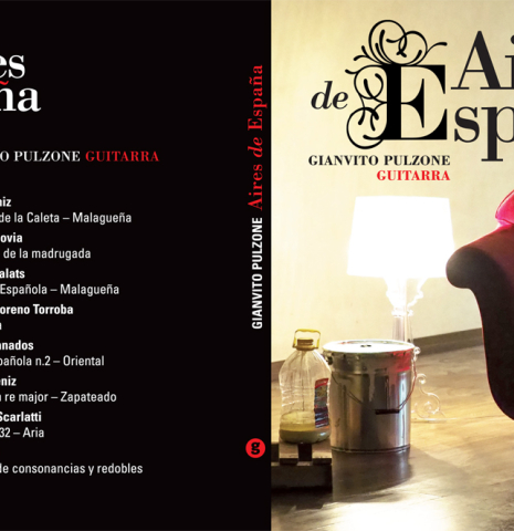 CD details of album recorded by Gianvito Pulzone on a 1929 Domingo Esteso classical guitar made with spruce and cypress