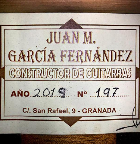 2019 Juan Garcia Fernandez CD/IN