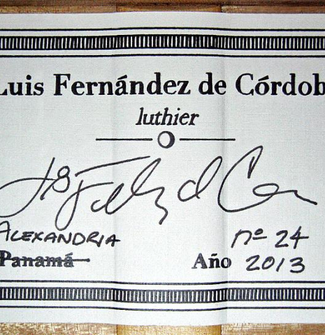 2013 Luis Fernandez de Cordoba SP/MP