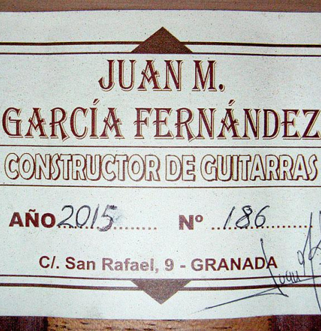 2015 Juan Garcia Fernandez CD/PD