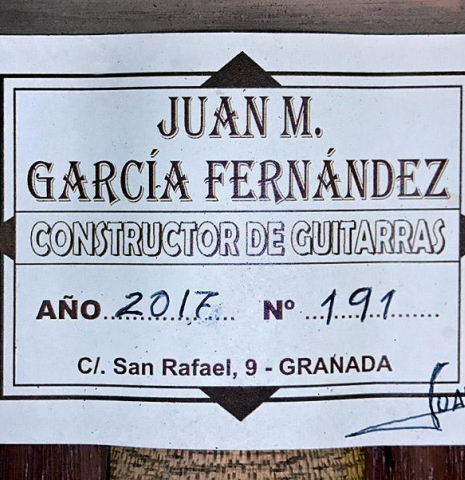 2017 Juan Garcia Fernandez CD/PD