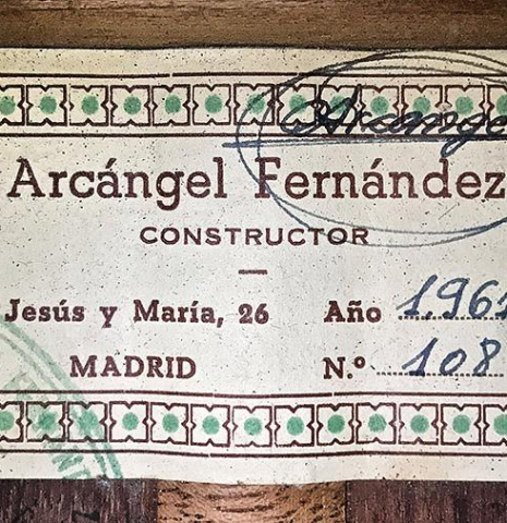 1961 Arcangel Fernandez SP/IN