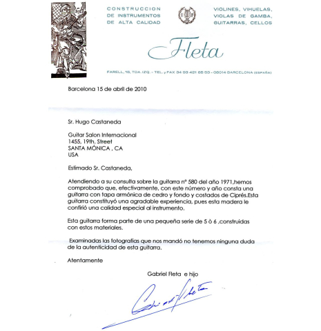 1971 Ignacio Fleta CD/CY