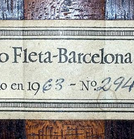 1963 Ignacio Fleta SP/IN (ex Angel Romero)