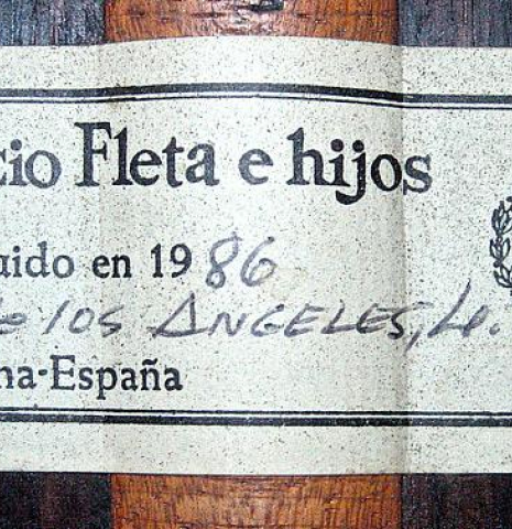 1986 Ignacio Fleta CD/IN