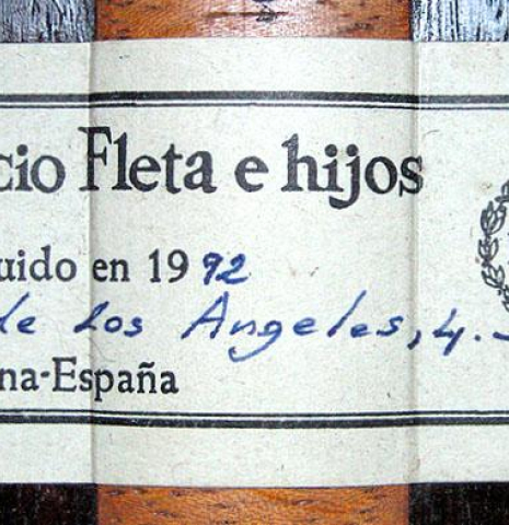 1992 Ignacio Fleta CD/IN (ex Angel Romero)
