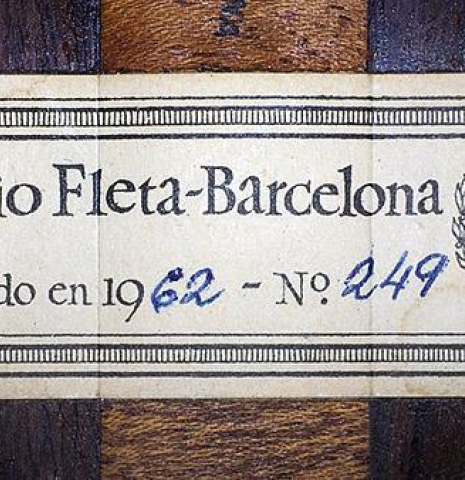 1962 Ignacio Fleta SP/IN (ex Angel Romero)