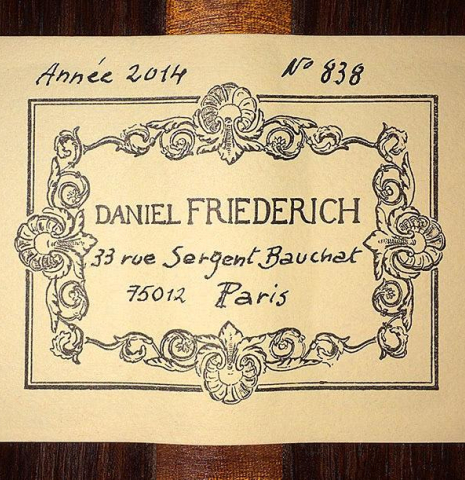 2014 Daniel Friederich CD/IN