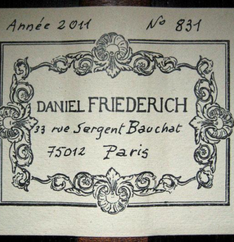 2011 Daniel Friederich CD/IN