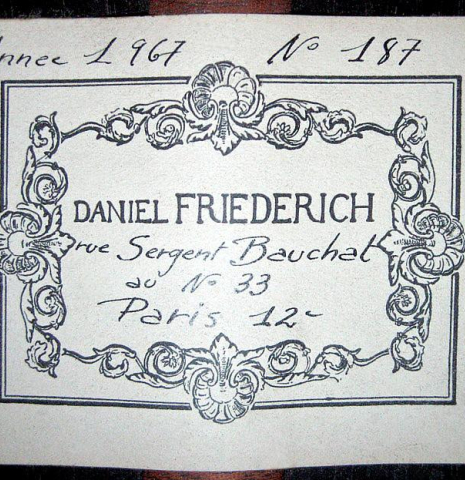 1967 Daniel Friederich SP/CSAR