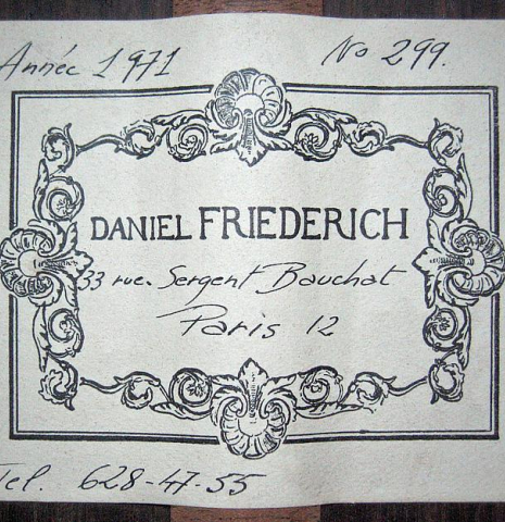 1971 Daniel Friederich SP/IN