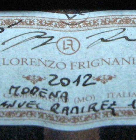 2012 Lorenzo Frignani "1910 Manuel Ramirez" SP/IN