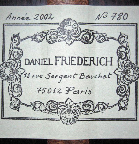 2002 Daniel Friederich CD/IN