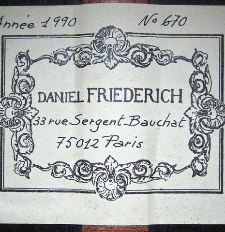 1990 Daniel Friederich CD/IN