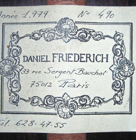 1979 Daniel Friederich CD/IN