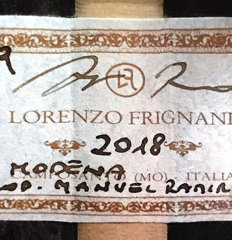 2018 Lorenzo Frignani "1910 Manuel Ramirez" SP/CSAR