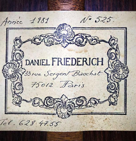 1981 Daniel Friederich CD/IN