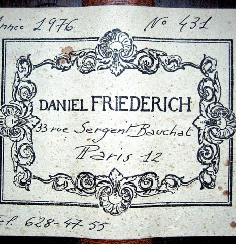 1976 Daniel Friederich CD/CSAR